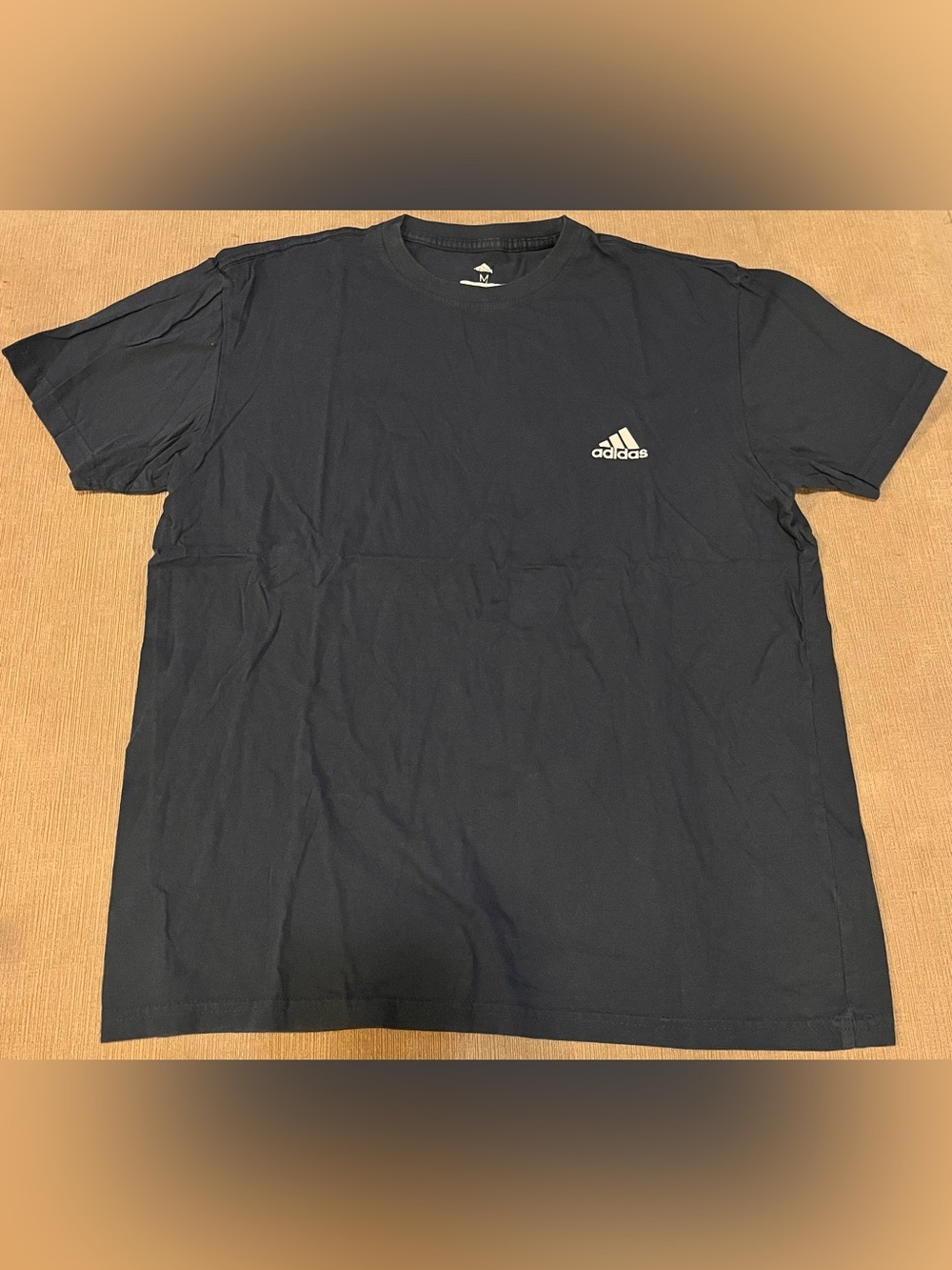 adidas Blue Short Sleeve Crew Logo Tee